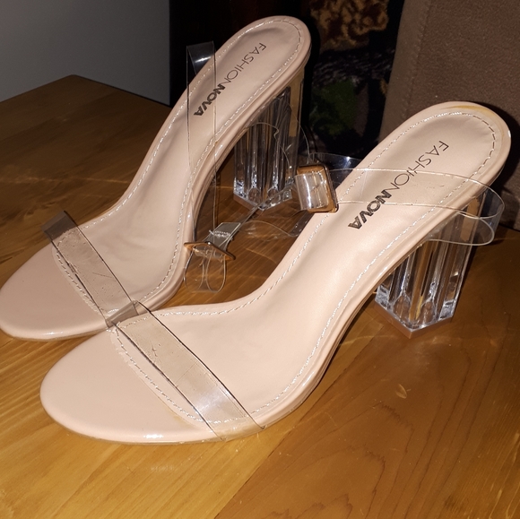 Fashion Nova Shoes - Clear Heels